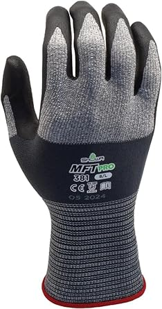 NITRILE PALM COATED GLOVE LRG