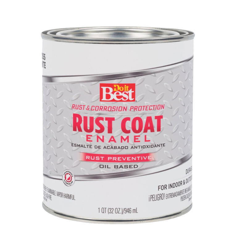 Do It Best Rust Coat Gloss Enamel Paint White 1 Each 203566D