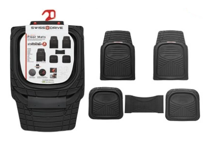 PVC CAR MATS BLACK 5PC