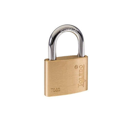 Toledo Padlock  60mm Brass 1 Each T-TO60