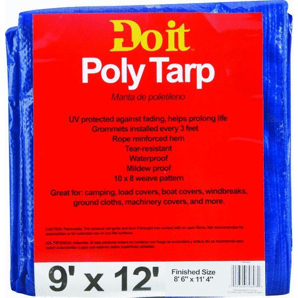  Do It Best  Medium Duty Poly Tarp 9x12 Foot  Blue  1 Each 700533
