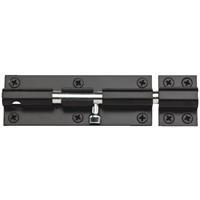  National Barrel Bolt  6 Inch  Black 1 Each N152126