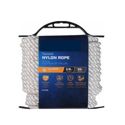  Tru Guard  Twisted Nylon Rope 3/8 Inchx50 Foot  1 Each 642261