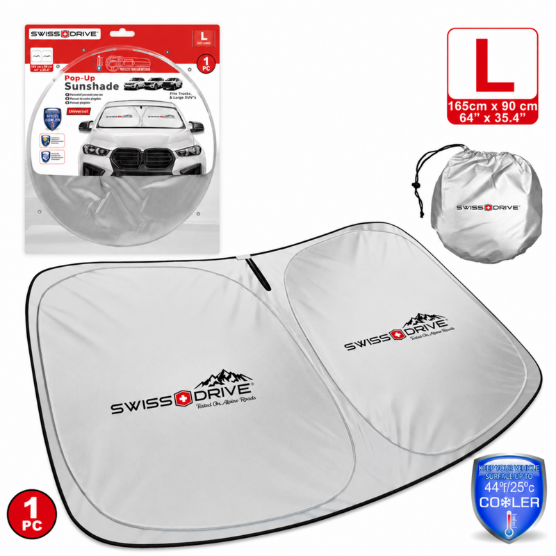 FRONT SUNSHADE SWISS GREY  