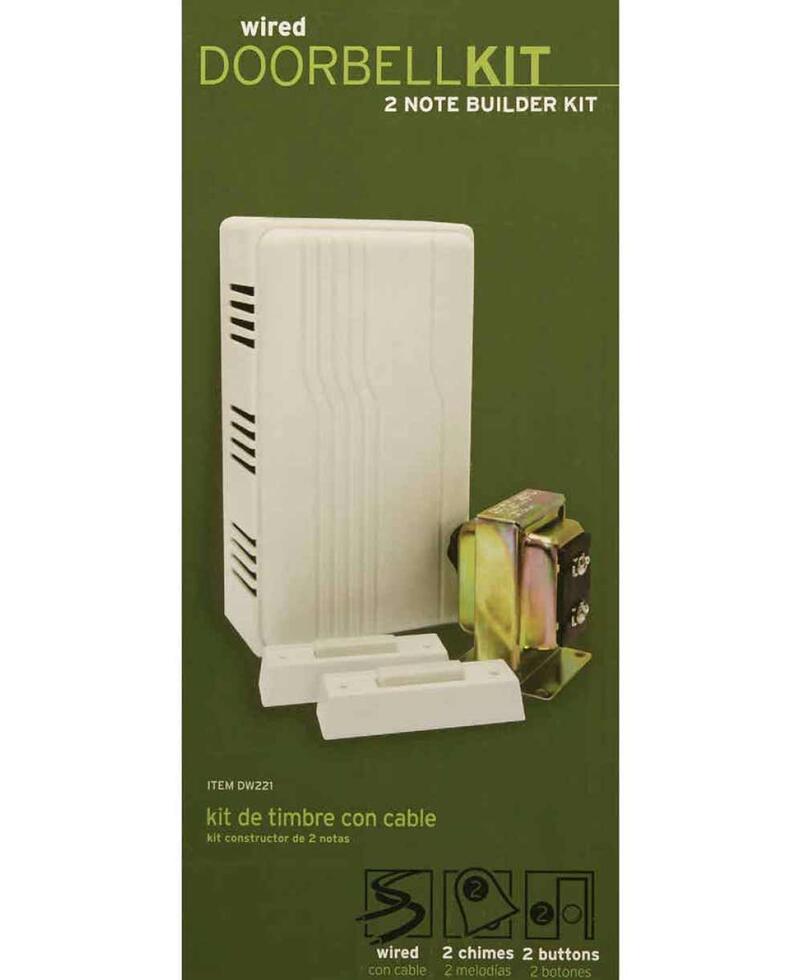 Iq America Door Chime Kit Wired 16V White 1 Each DW221