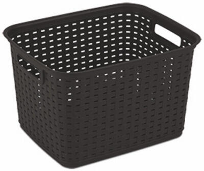Sterilite Tall Wicker Weave Basket Espresso 1 Each 12736P06