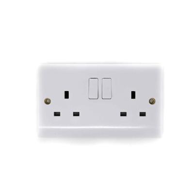 Switch Socket Outlet 2 Gang 13a 1 Each FWSSK2