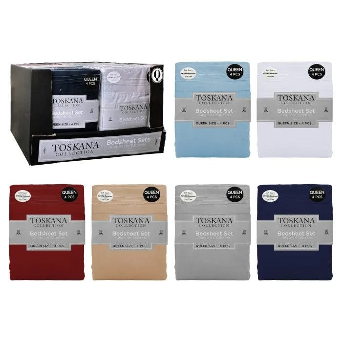 EMBROIDERY SHEET SET QUEEN