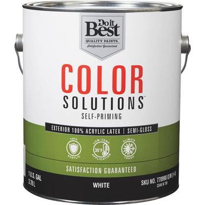 Color Solutions Semi Gloss Ltx S/Prime Ext Paint White 1 Each CS49W0701-16