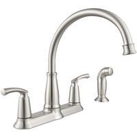 Moen  Kitchen Faucet With Side Spray  Stainless Steel  1 Each 87403SRS