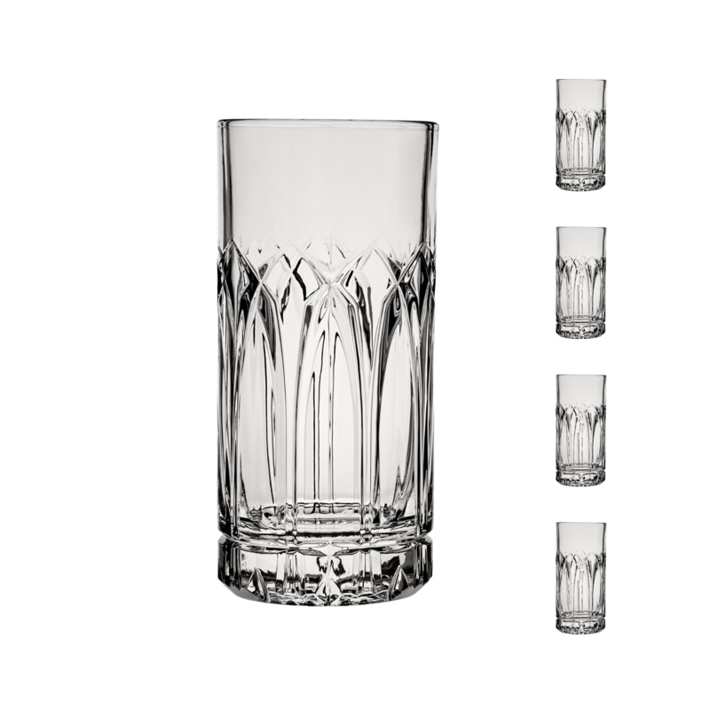 HIBALL GLASS SET 4PK 12OZ PST