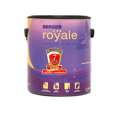 Berger Royale Satin White 1 Gallon P114847