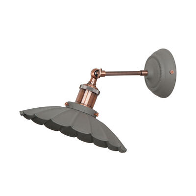 Wall Lamp Grey 1 Each 152035W-1SGRY