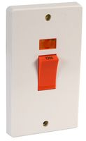 Crabtree Control Switch Double Pole 50A Neon 1 Each 4500/3