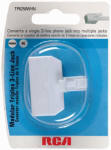  Rca Jack Plug 3Line White 1 Each TP6258WHR