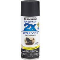 Rust-Oleum Painter's Touch Satin Spray Paint 12oz Canyon Black' 1 Each 249844