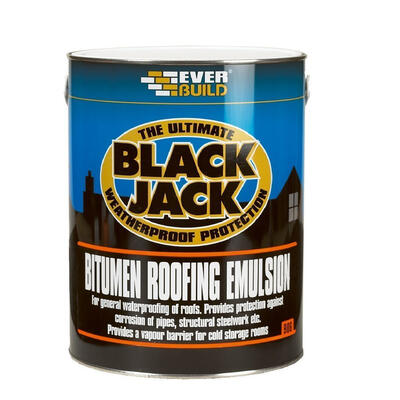 Everbuild Black Jack Bitumen Roofing Emulsion 5 Liter 1 Each 9065LTR