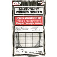  Prime Line  Vinyl Screen Retainer Spline 0.155 Inchx25 Foot 1 Each P7635