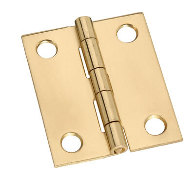 National Hinges 1-1/2 x 1-1/4 Inch Solid Brass 1 Each N211-359