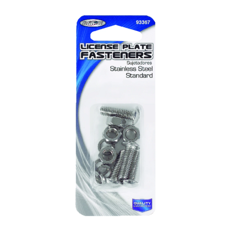 LICENSE PLATE FASTENER 4PK