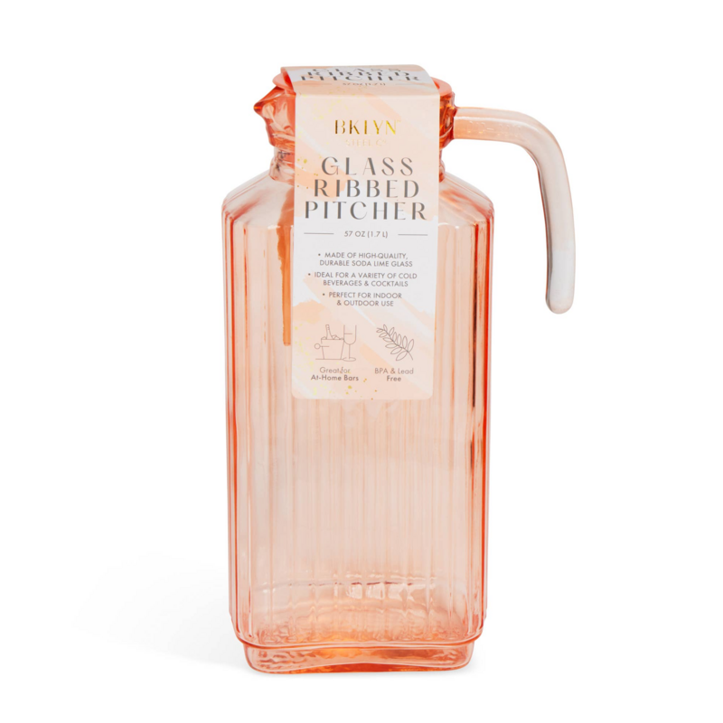 RIBBED PITCHER PEACHY 57oz