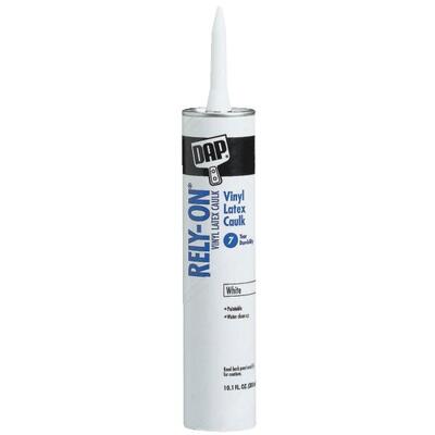  Dap  Rely On Vinyl Latex Caulk  10.1 Ounce  White 1 Each 18260