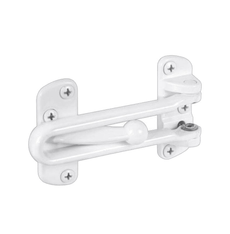  Prime Line Swing Bar Door Guard  White 1 Each U9902