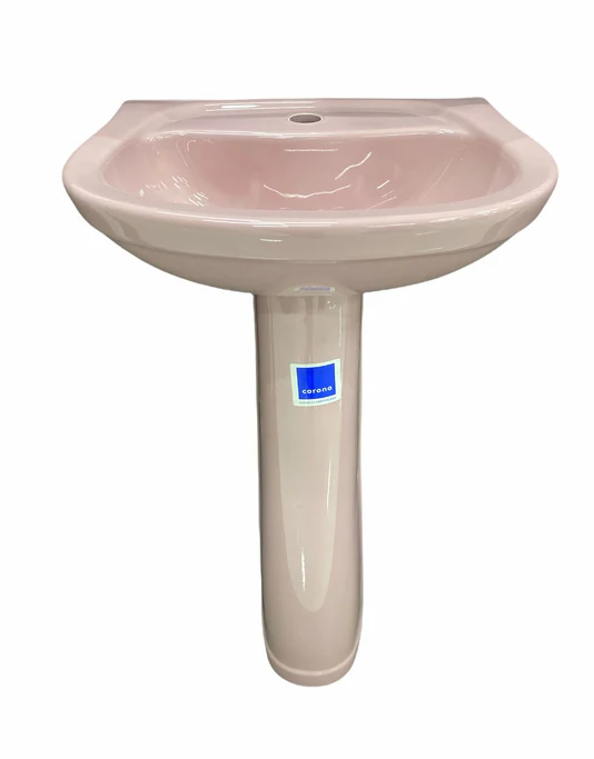 Corona Acua Pedestal Basin And Bowl Bone 1 Each 07339-103