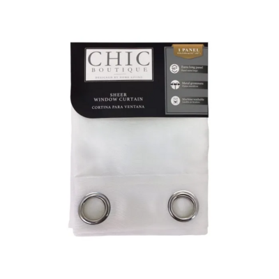 SHEER CURTAIN 135X240CM WHITE