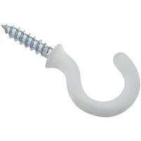  National Vinyl Cup Hook  3/4 Inch  White 50 Pack N259-184
