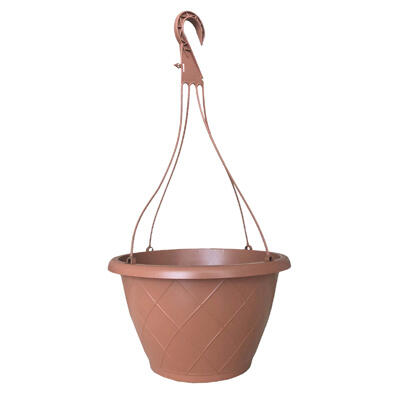  Att Southern  Terra Cotta Weave Hanging Basket 12 Inch  1 Each  HH1224LT