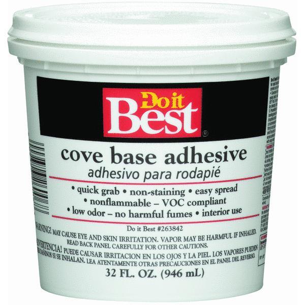  Dap  Cove Base Adhesives  1 Quart  Tan  1 Each 26006