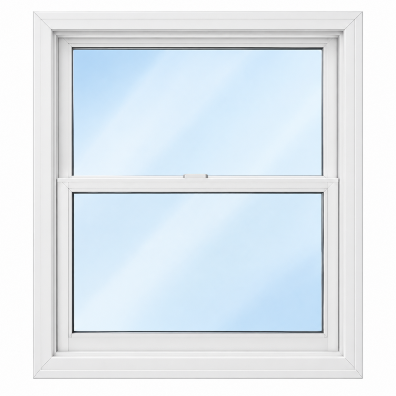 PVC SINGLE HUNG WINDOW 48x48 G