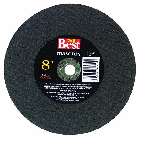  Do It Best Masonry Cut Off Wheel 8x1/8x5/8 Inch  1 Each 972170DB