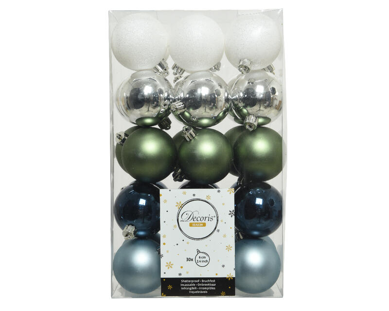 Xmas Balls Assorted 1 Set 020158
