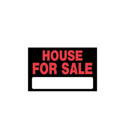  Hillman  House For Sign Sale 8x12 Inch  Black And Red 1 Each 839936