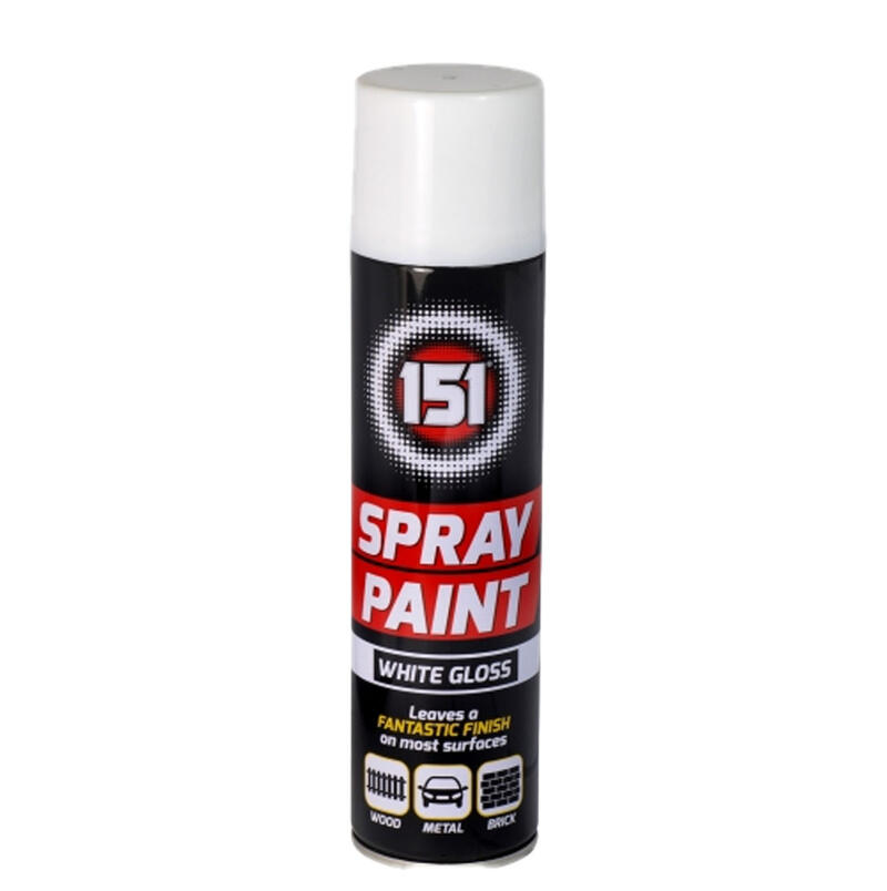 151 Gloss Spray Paint 300ml White 1 Each TAR002A