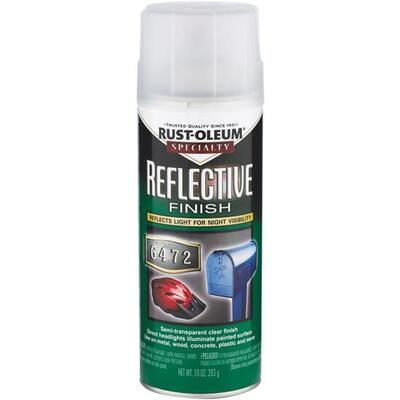 Rust-Oleum Reflective Finish Spray Paint 10oz Clear 1 Each 214944 4031255