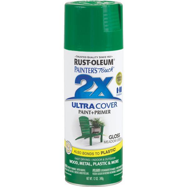 Rust-Oleum Gloss Primer Spray Paint 12oz Meadow Green 1 Each 249100