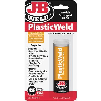 J B Weld  Plastic Weld  Epoxy Putty 2 Ounce 1 Each 8237