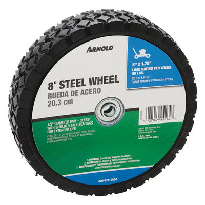 Arnold Offset Hub Wheel 8 x 1.75 Inch 1 Each 490-322-0004