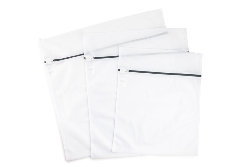 LAUNDRY BAG SET 3PC WHT