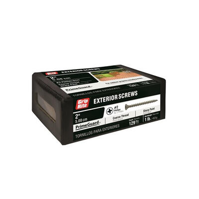  Grip Rite  Phillips Exterior Screw #7x2 Inch 1 Each PTN2S1
