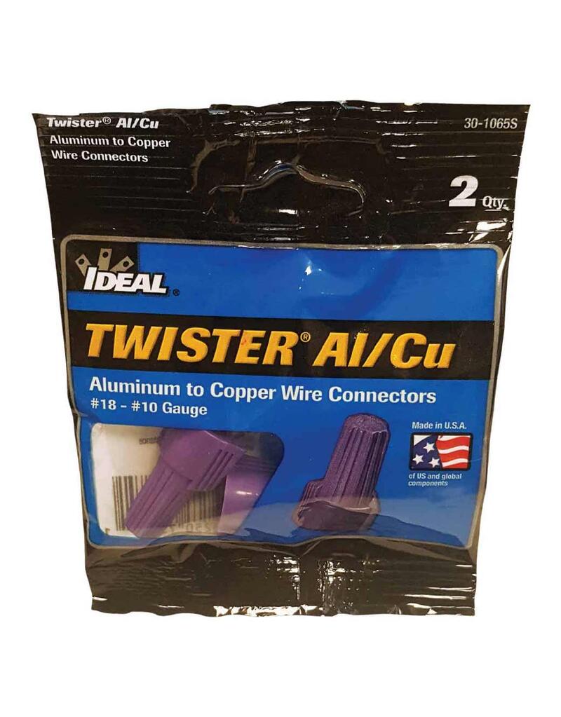 Gb Electrical Wire Connector Aluminum to Copper Purple 2 Pack 30-1065S