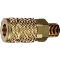 Plews Tru-Flate Coupler Male  1/4 Inch 1 Each 13-125
