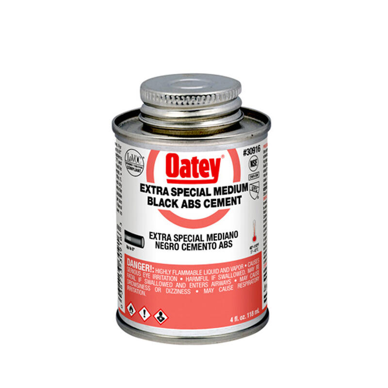  Oatey Medium Black Cement 4 Ounce  Black  1 Each 30916