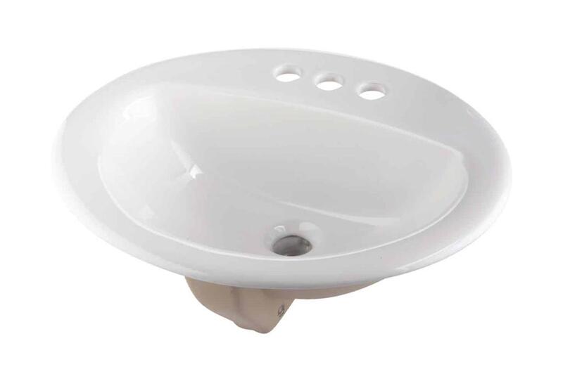 Lavatory Basin Oval White 1 Each TT-1290