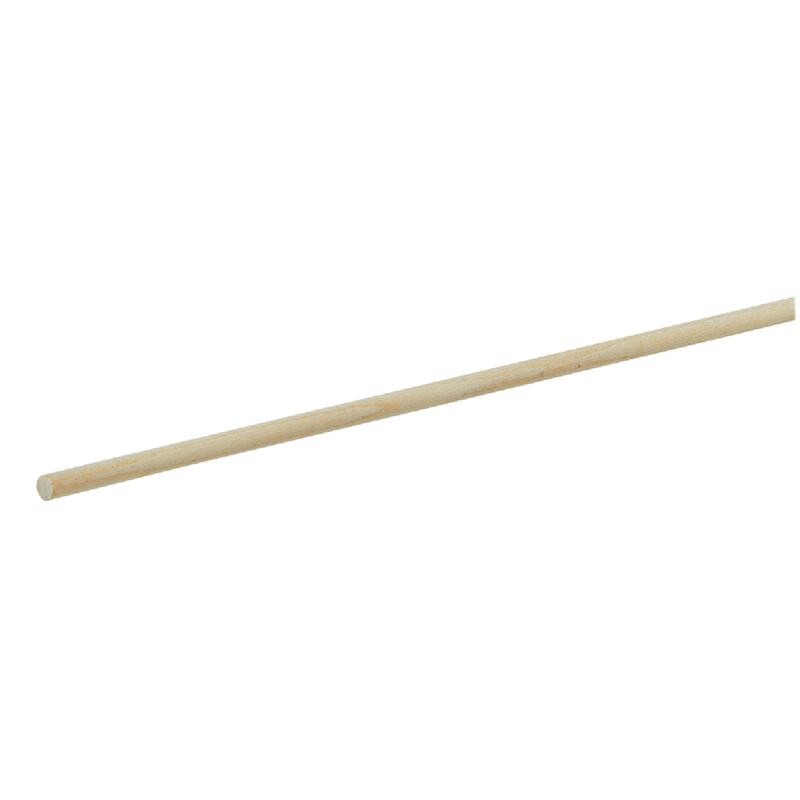 Wadell  Hardwood Dowel Rod 1/8x48 Inch  1 Length 6402UB-100