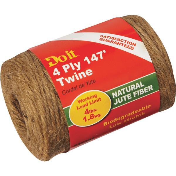  Do It Best Jute Biodegradable Twine 147 Foot Brown 1 Roll 737291