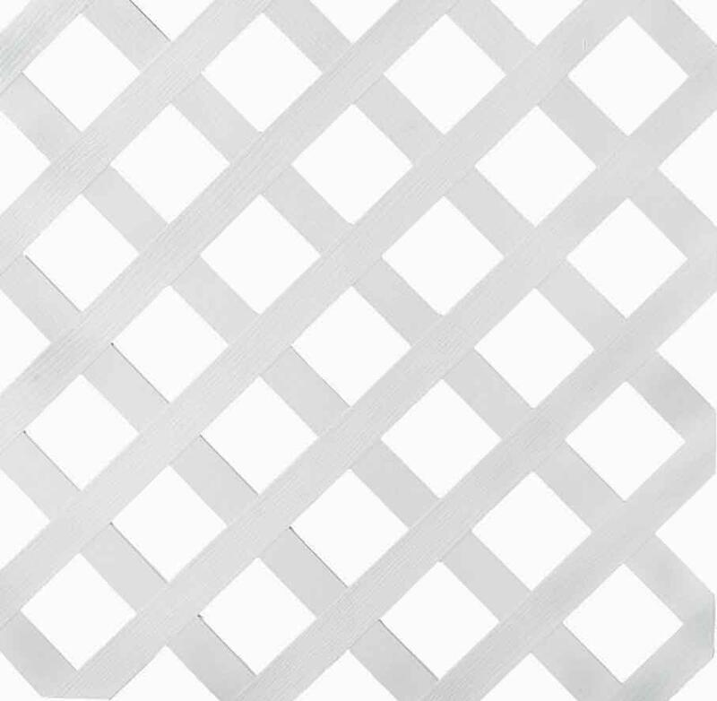 Pvc Lattice Regular 4x8 Feet White 1 Sheet 602346 133040